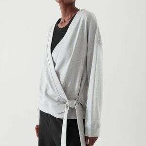 COS Wrap Cotton Terry Sweatshirt